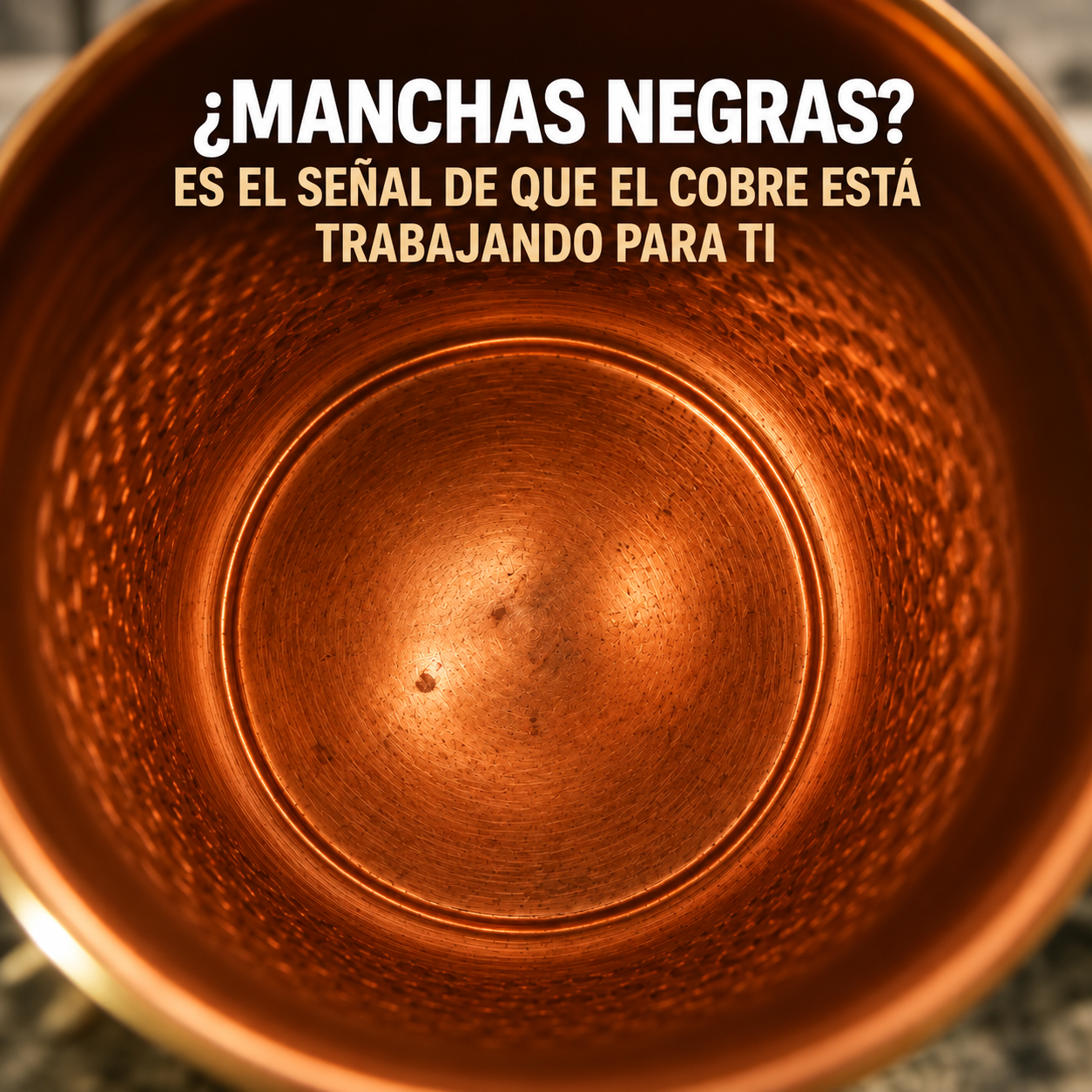 razón 3: El cobre auténtico mejora con el tiempo